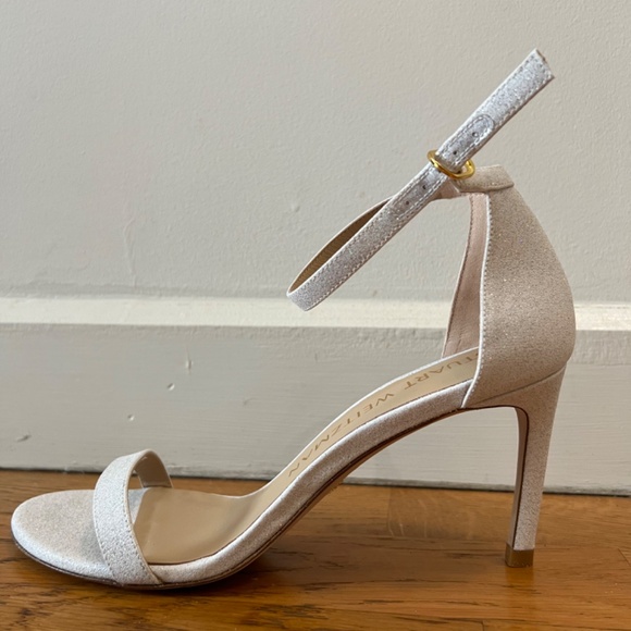 Stuart Weitzman Glitter Nunakedstraight Strap Sandal - Picture 6 of 16